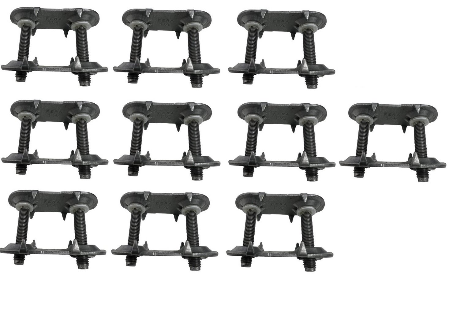 10 Grampos Correia Transportadora 1.1/2 Farpa FERA