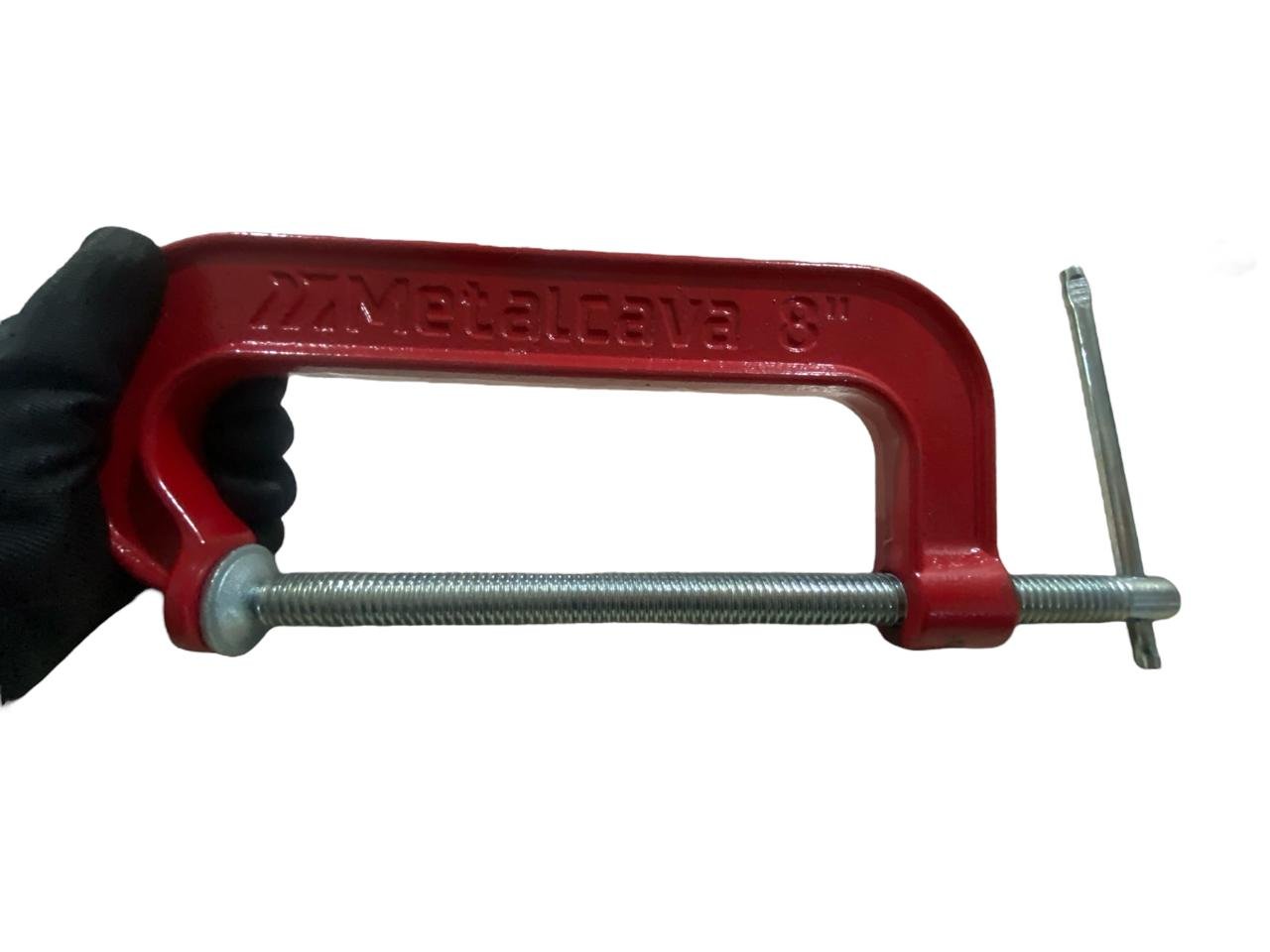Grampo Sargento Fixação Tipo C 8" METALCAVA - C8