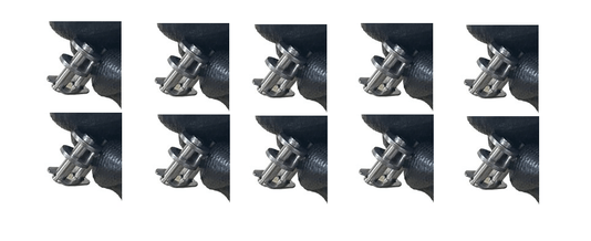 10 peças de Emenda Simples ASA 40/1 SS INOX CM - KIT
