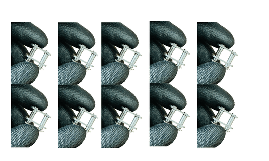 10 peças de Emenda Simples DIN 08-B1 CM - KIT