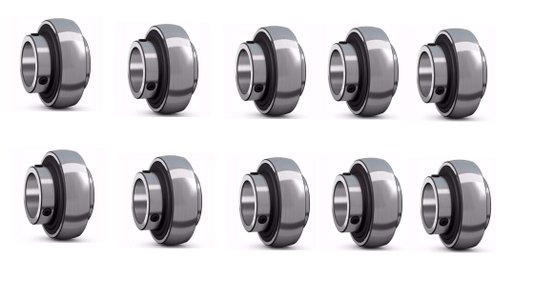 10 peças de Rolamentos UC 205 WHX - KIT