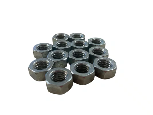 100 Porca Sextavada NC 3/8" Torque Zincado Branco - KIT
