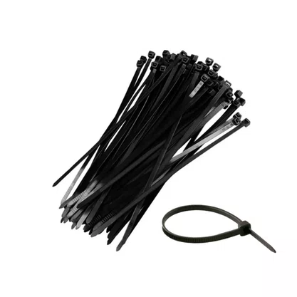 Kit 100 Abraçadeira Nylon 100X2,5Mm Preta Cj Ajax
