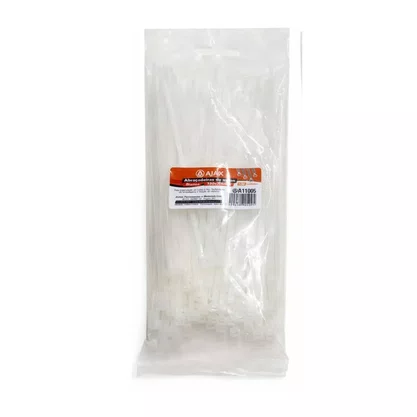 Kit 100 Abraçadeira Nylon 150X3,5Mm Branca Cj Ajax