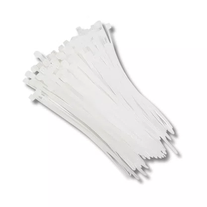 Kit 100 Abraçadeira Nylon 150X3,5Mm Branca Cj Ajax