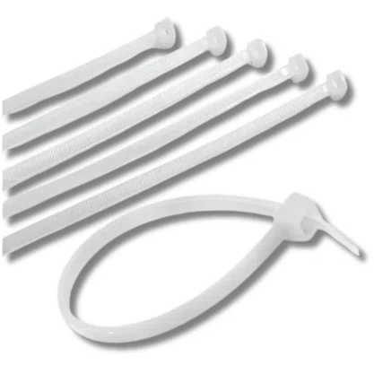 Kit 100 Abraçadeira Nylon 150X3,5Mm Branca Cj Ajax
