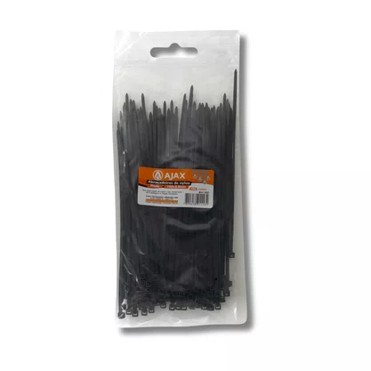 Kit 100 Abraçadeira Nylon 150X3,5Mm Preta  Ajax