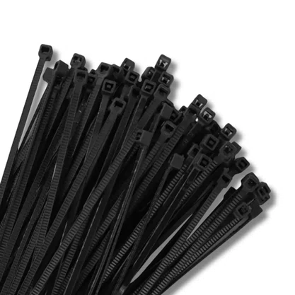 Kit 100 Abraçadeira Nylon 150X3,5Mm Preta  Ajax