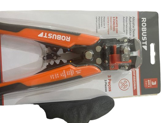 Alicate Desencapador de Fios Automático 8'' ROBUST