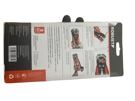 Alicate Desencapador de Fios Automático 8'' ROBUST
