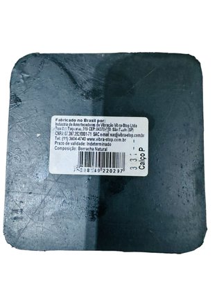 Amortecedor Calço P 100x100x25mm 700kg Vibra-Stop