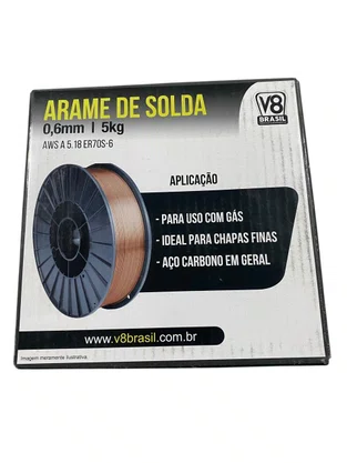 Arame MIG 0,6mm 5Kg V8 Para Solda MIG