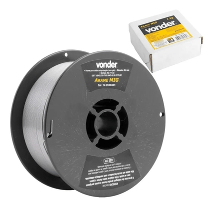 Arame Mig 0,8mm 1Kg Revestido VONDER - 1 peça