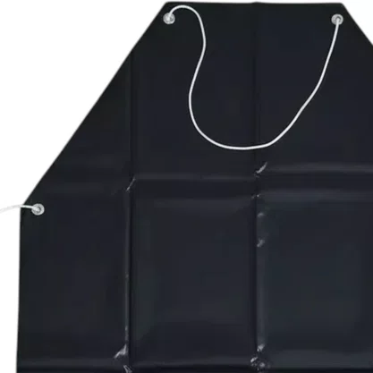 Avental PVC com Forro 1,20x0,70m Preto CA 21075