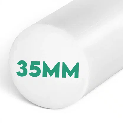 Barra Tarugo Nylon 66 35mm 1 Metro Redonda Tecnyl