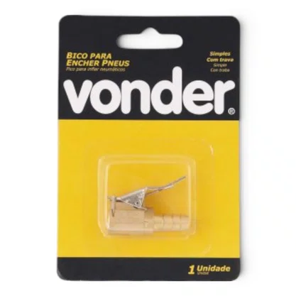 Bico De Encher Pneu Com Presilha Vonder