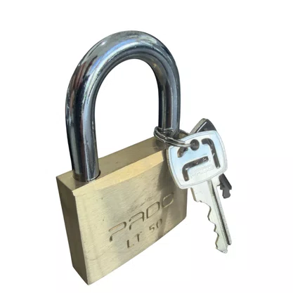 Cadeado Latão Pado LT50 50mm 2 Chaves Antiferrugem
