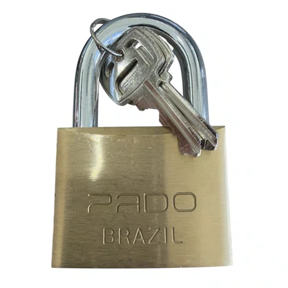 Cadeado Latão Pado LT50 50mm 2 Chaves Antiferrugem