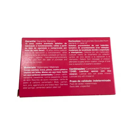 Cadeado Latão Pado LT50 50mm 2 Chaves Antiferrugem
