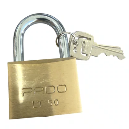 Cadeado Latão Pado LT50 50mm 2 Chaves Antiferrugem
