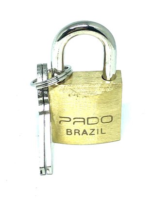 Cadeado de Latão PADO LT - 25mm 2 Chaves Não Enferruja LT25