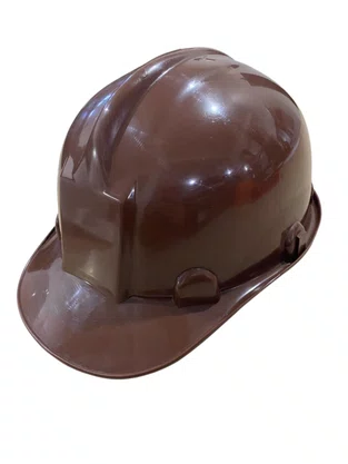 Capacete Segurança com Aba Frontal Marrom NOVEL CA 8562