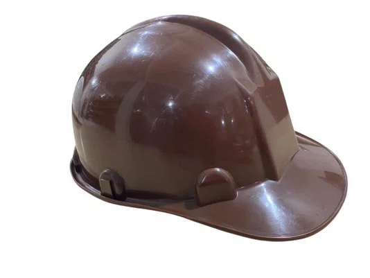 Capacete Segurança com Aba Frontal Marrom NOVEL CA 8562