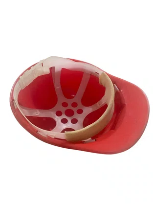 Capacete Segurança Aba Frontal Vermelho Novel CA 8562