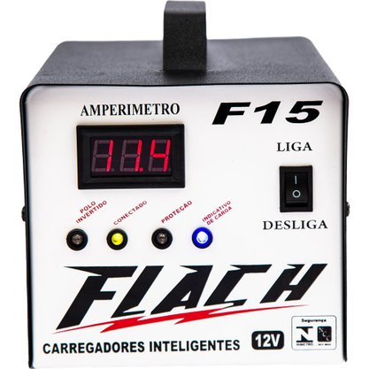 Carregador Bateria Digital F15 15A/12V FLACH