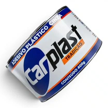 Cola Plastica Cinza 400Gr Carplast Com Catalizador