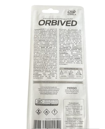 Cola Silicone Acético Incolor 50gr ORBIVED - ORBI