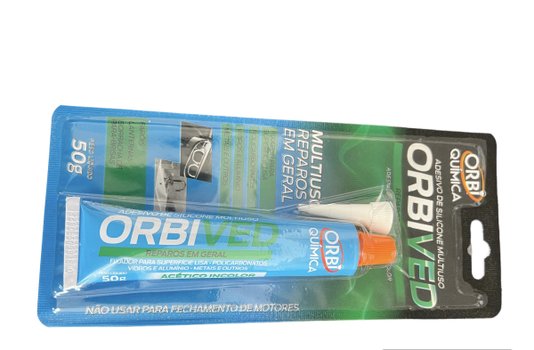 Cola Silicone Acético Incolor 50gr ORBIVED - ORBI