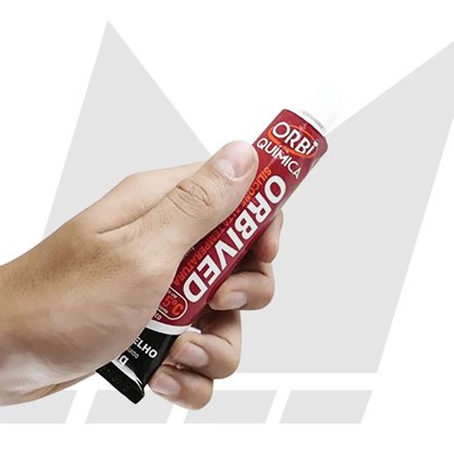 Cola Silicone Alta Temperatura Vermelho 50Gr Orbi