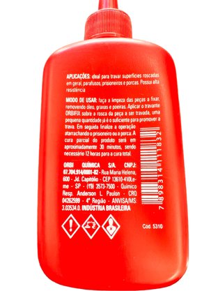 Cola Trava Rosca 50G Torque Alto ORBIFIX