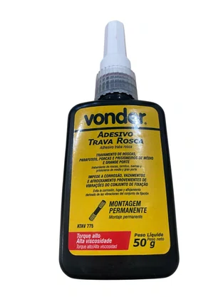 Cola Trava Rosca 50Gr Torque Alto Atav775 VONDER - 1 peça