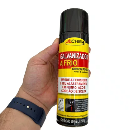 Galvanizador a Frio Alumínio Aerosol 300ml - ALLCHEM