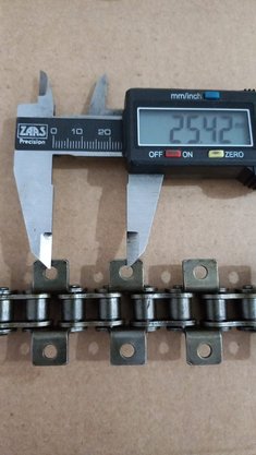 Corrente Simples DIN 08-B1 K1 2X2 CM - EM METRO