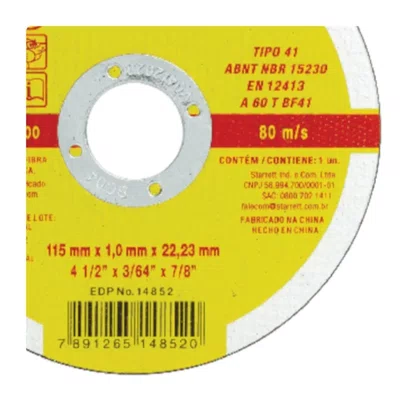 Disco Corte  7 X1/8 X7/8 Dac180-34X Exact Starret