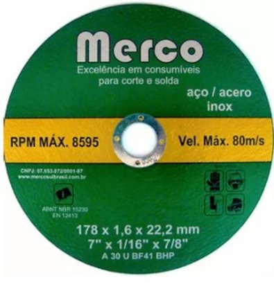 Disco Corte 7X1,6Mmx7/8 Merco