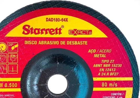 Disco Desbaste 7X1/4X7/8 Dad180-64X Starrett