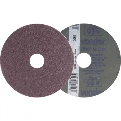 Disco Lixa 4 1/2X7/8 Gr- 36 Vonder