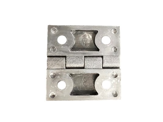 Dobradiça Plástica PP 50X50 FIXA FINA