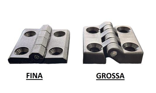 Dobradiça Plástica PP 50X50 FIXA FINA