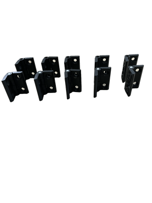 10 unidades Dobradiça ZAMAK 50x50 - KIT