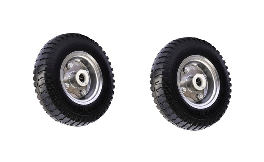 Duas Roda Maciça 2,50x4 100kg (cd) Bucha Rolete 7/8 COLSON