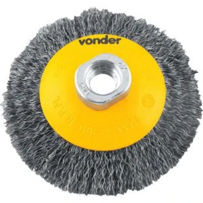 Escova Circular Conica 100Mmx1/2 M14 Ondulada Vonder