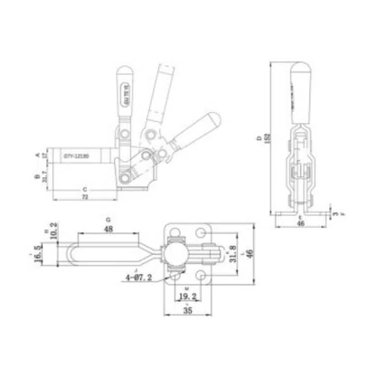 Grampo Aperto Rapido Vertical Gvv220 Vonder