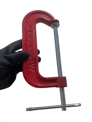 Grampo Sargento Fixação Tipo C 6" METALCAVA - C6
