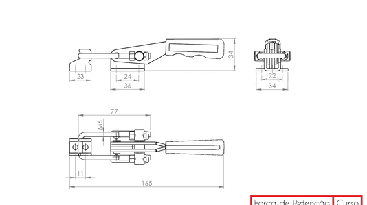 Grampo Tensor GA 200D/E110 200Kg - 1PÇ