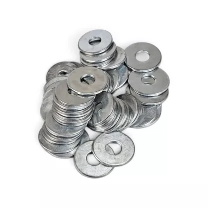 Kit 100 Arruelas Lisas 1/4 ZB
